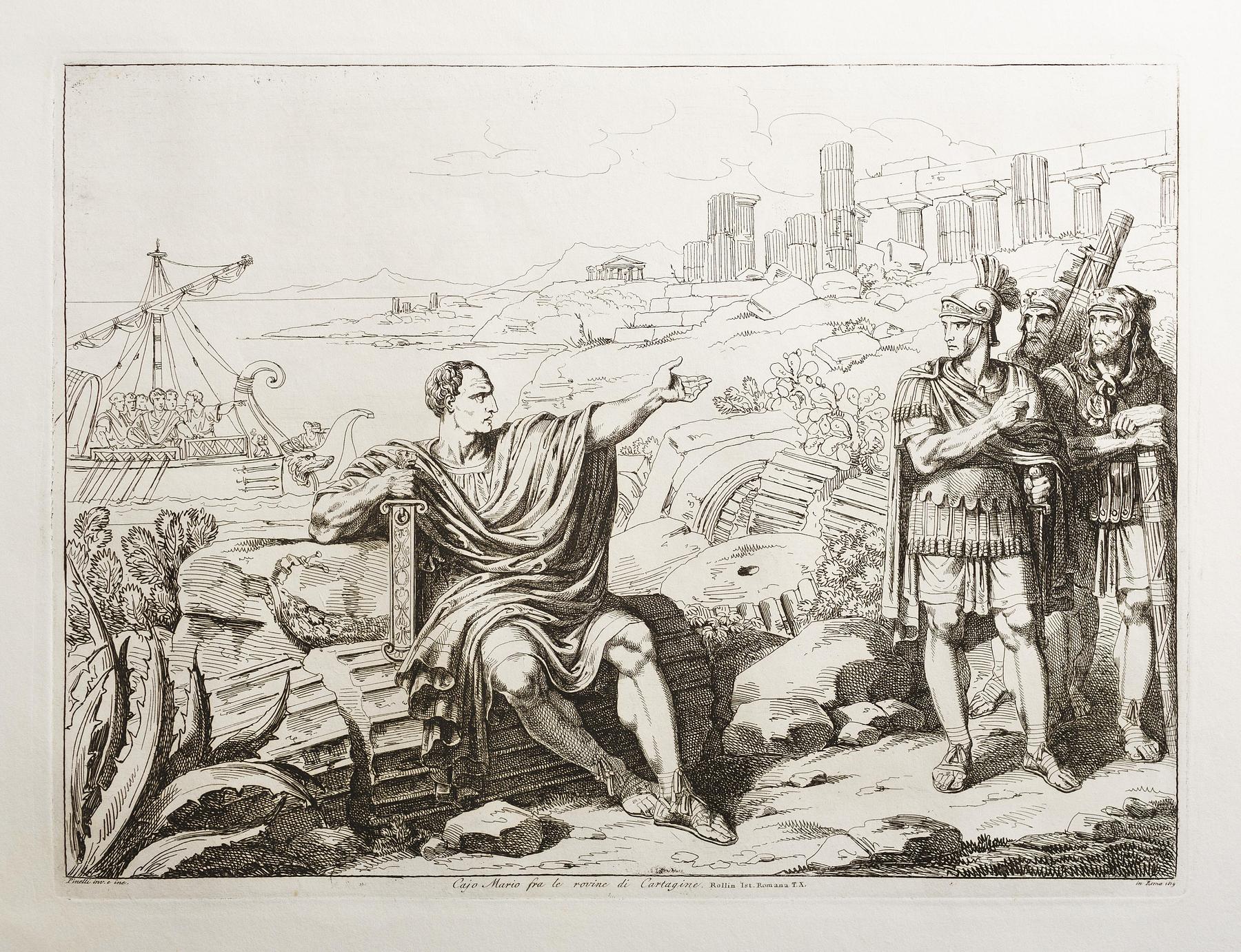 Gaius Marius imellem ruinerne af Karthago, E943,80