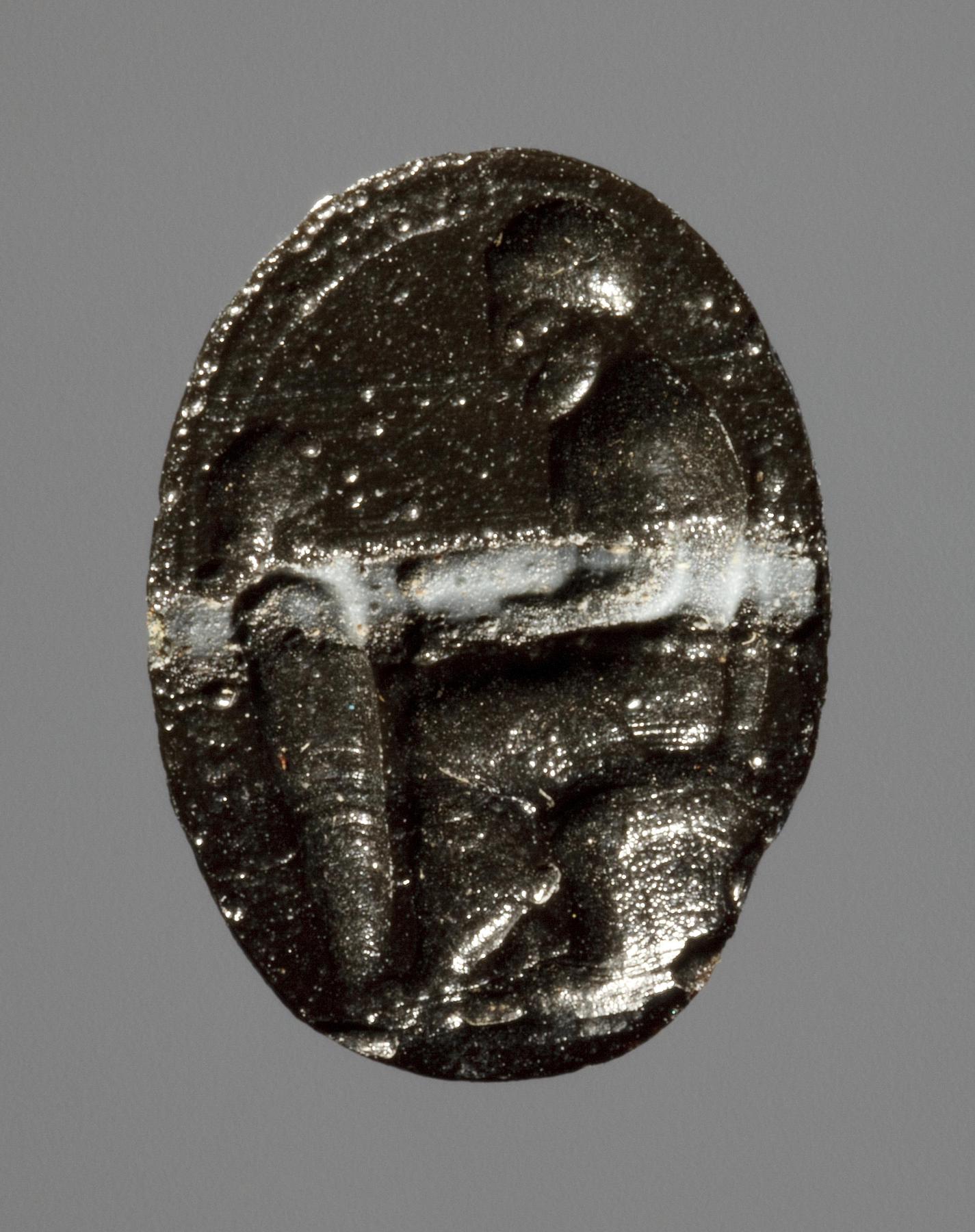 Herm and a seated man, I1200
