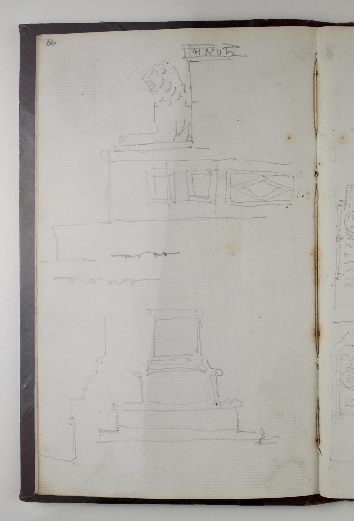 Opstillingsforlag for monument over Friedrich Schiller (?), D1778,99