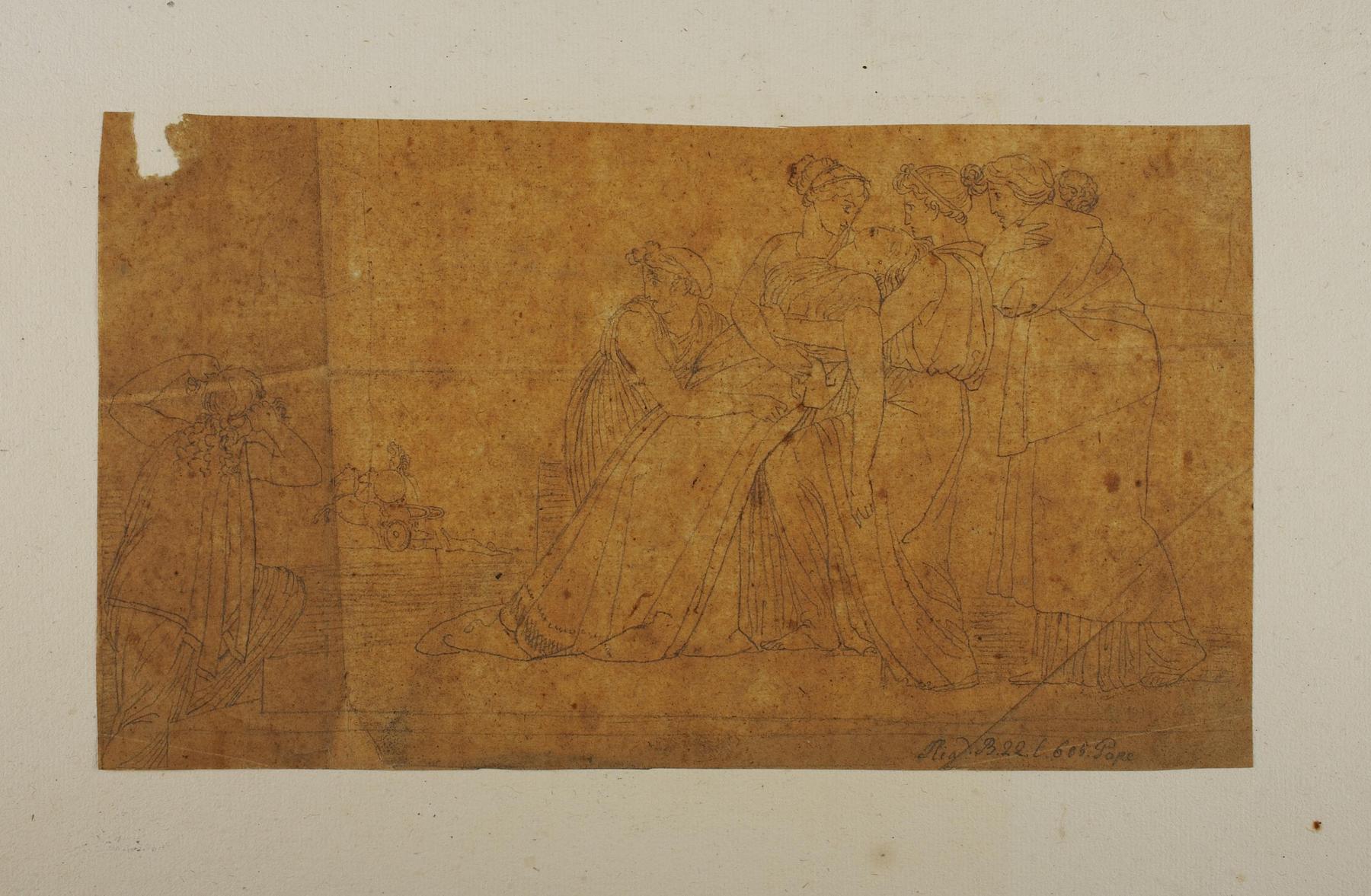Andromache Fainting at the Sight of Hector's Dead Body, C826,6