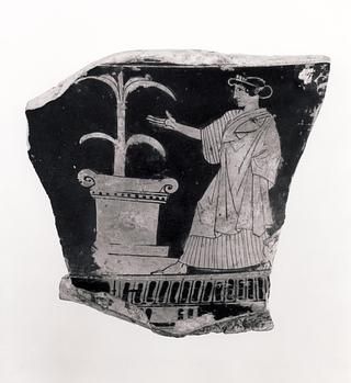 H602 Krater with a woman and an altar