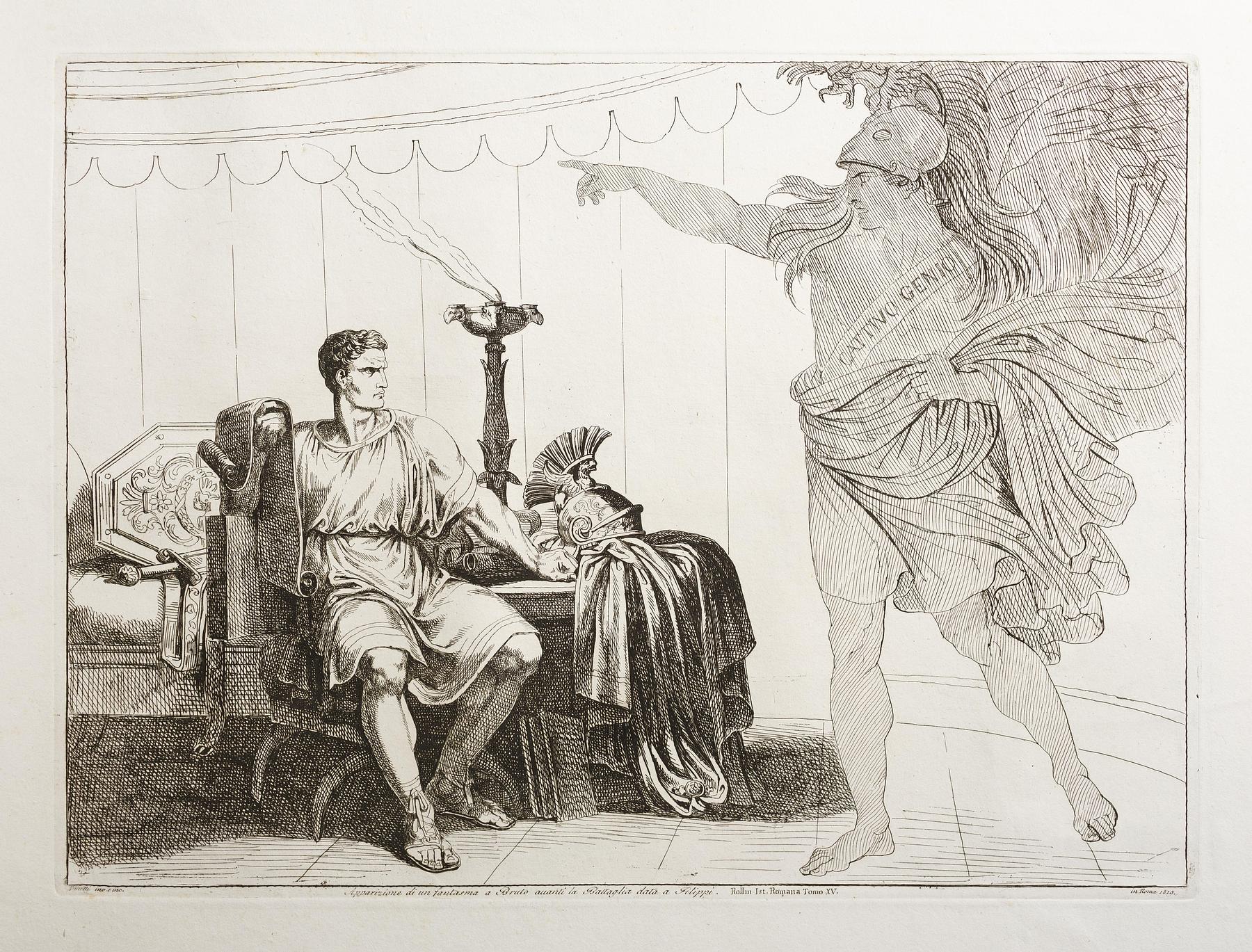Caesar's ghost appears to Brutus before the battle at Philippi, E943,98