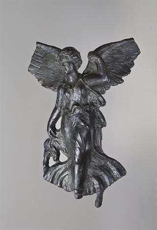 H2060 Mounting in the shape of a winged, flying goddess