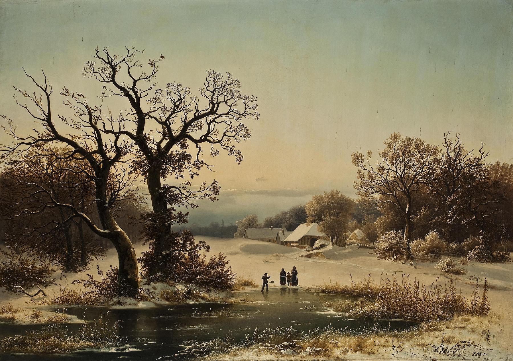 Winter Landscape from Bordesholm, B274