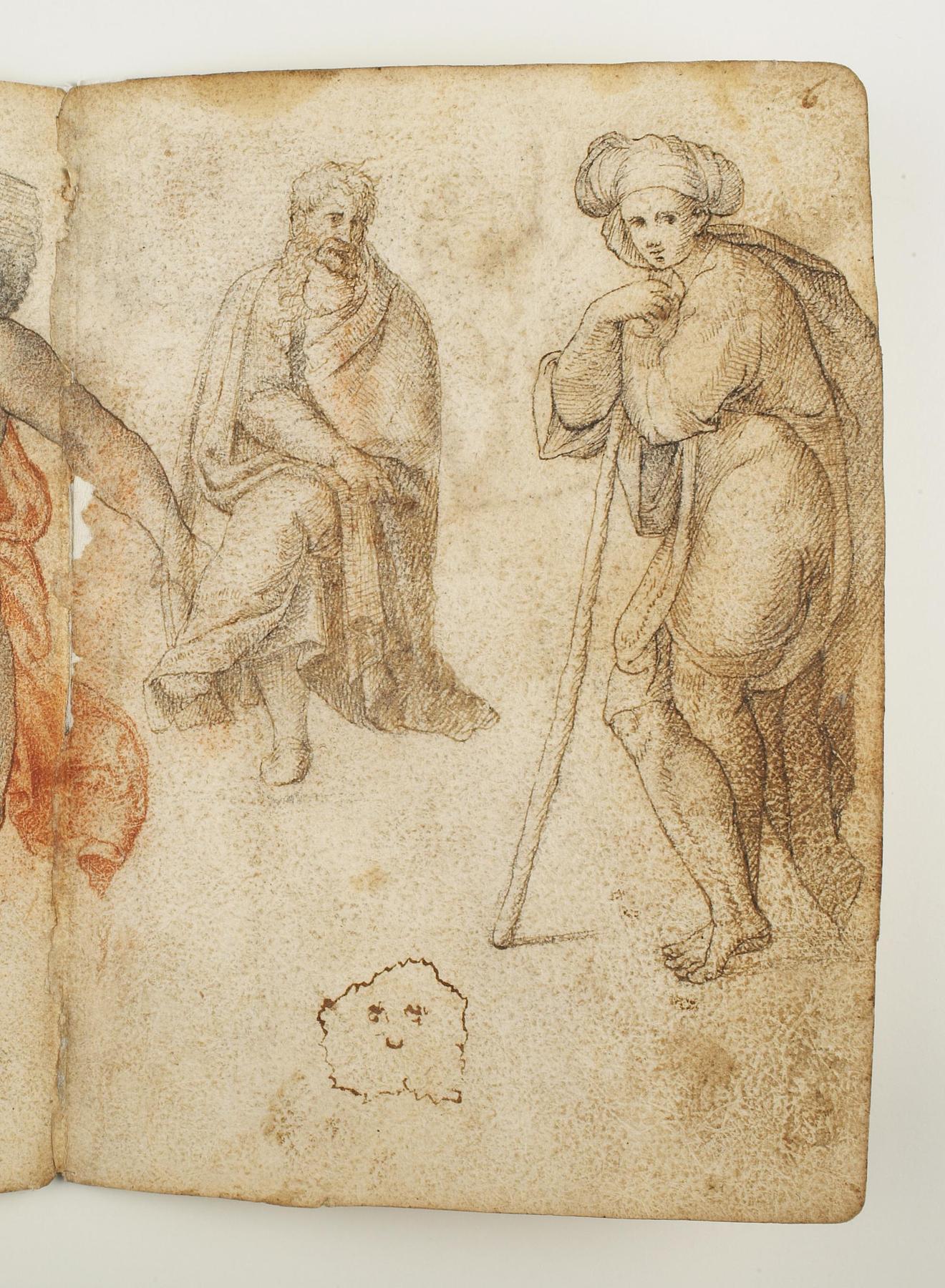 Seated Figure and a Standing Figure, D468,6r