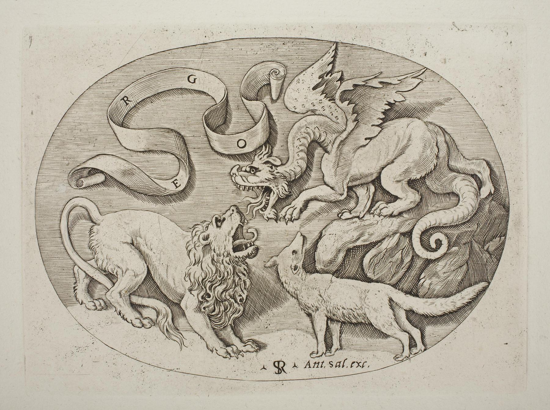 Lion, Dragon and Fox, E1901