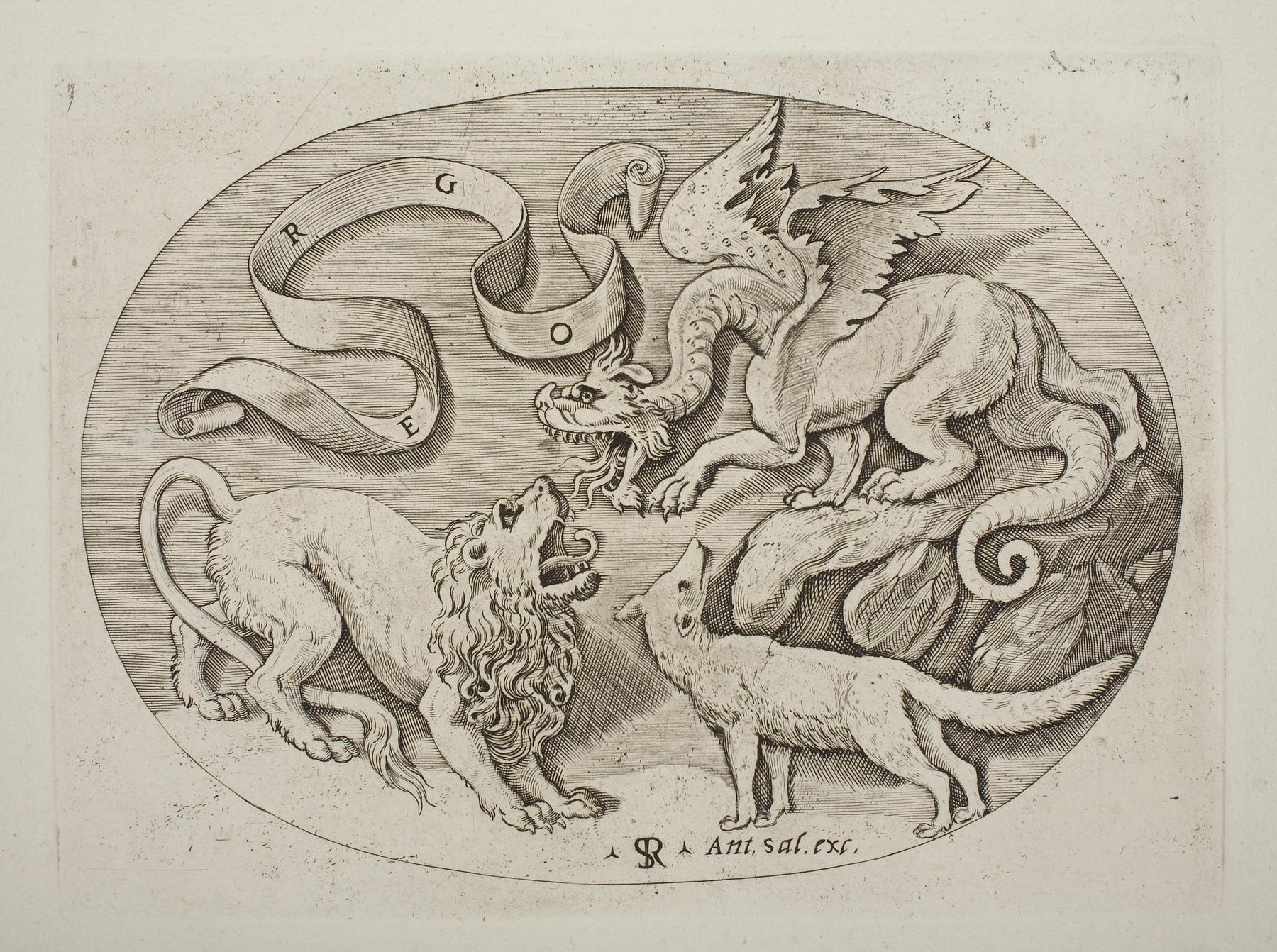 Lion, Dragon and Fox, E1901