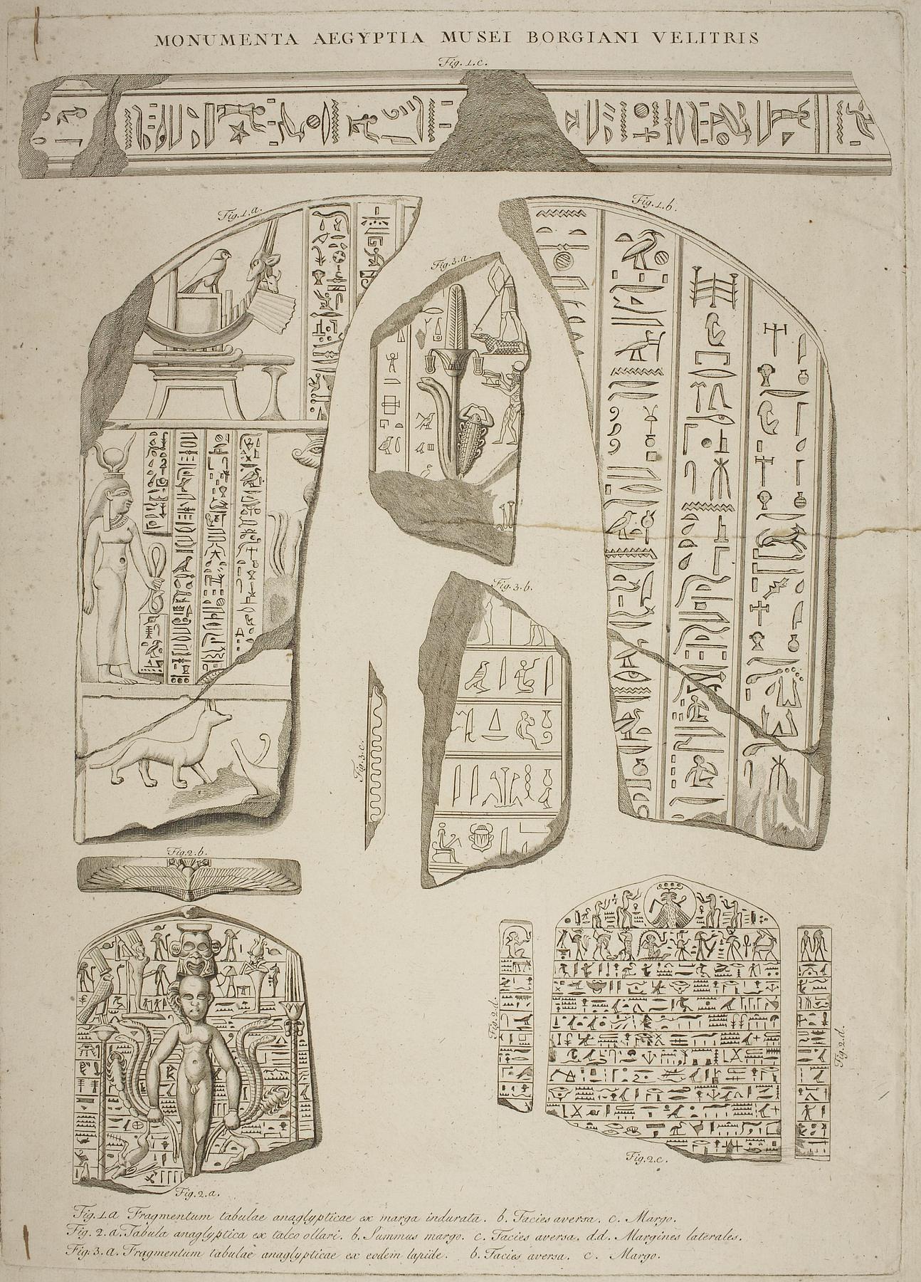 Fragmenter af relieffer med hieroglyffer, E1428