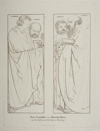 E1667 Apostlene Johannes og Peter. Markus og Paulus