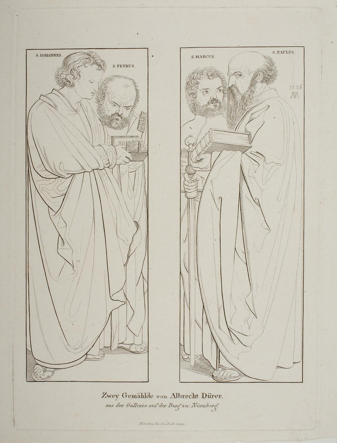 Apostlene Johannes og Peter. Markus og Paulus, E1667
