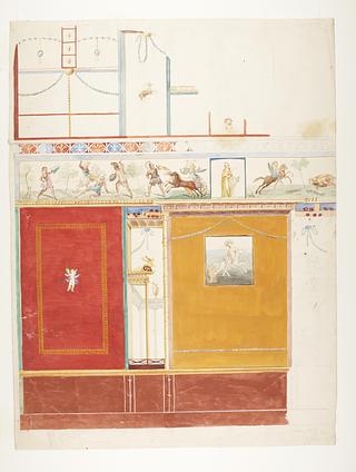 D1816 Vægdekoration fra Casa del poeta tragico i Pompeij