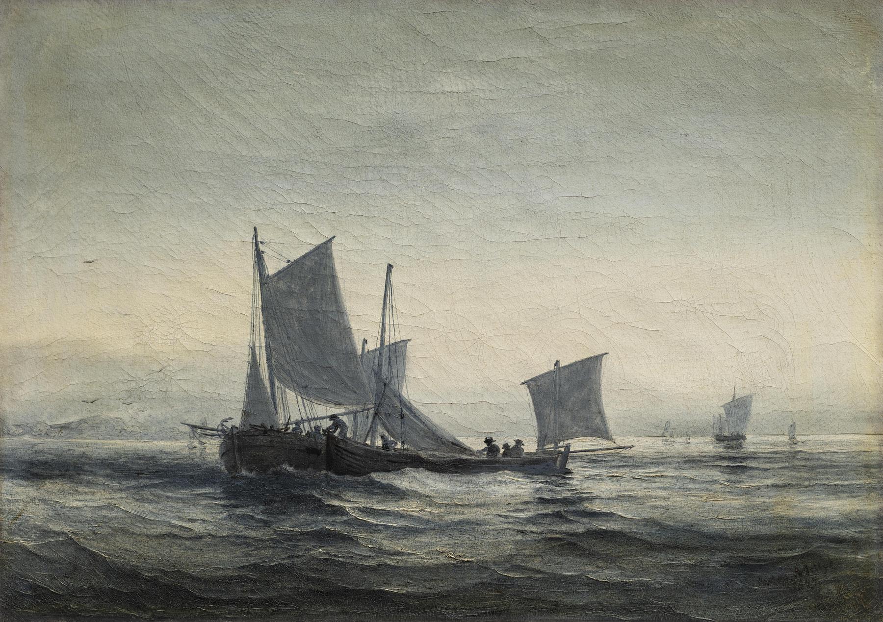 Fishing Boats in the Channel, B265