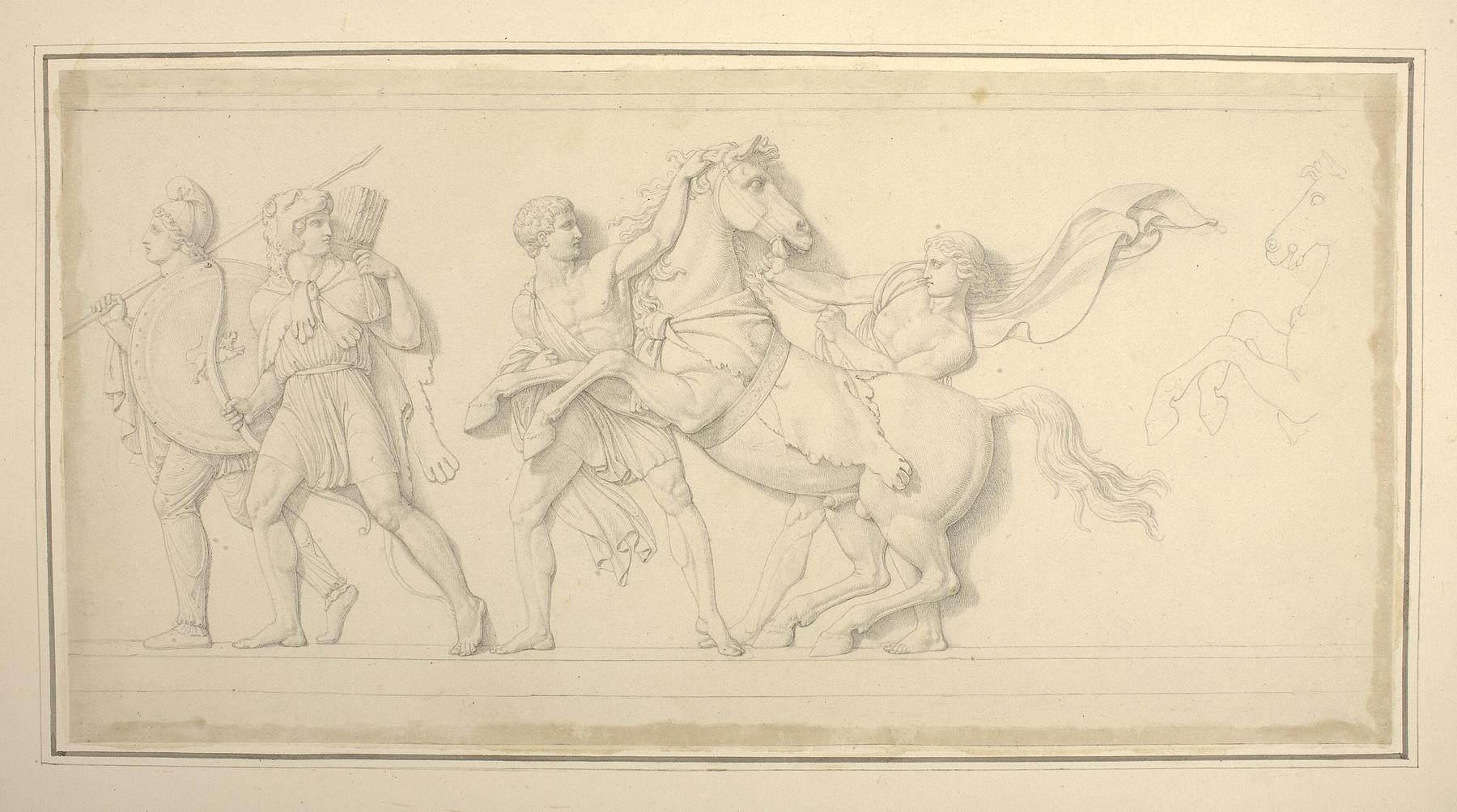 Alexander the Great's Armour Bearers and Bucephalus, D17
