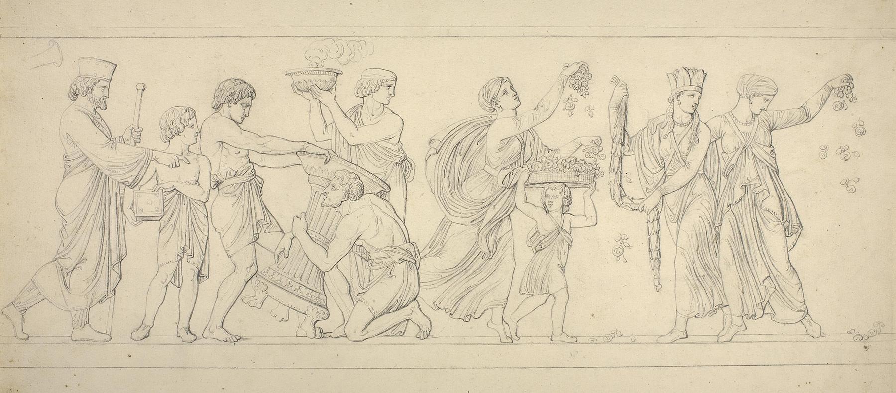 Bagophanes og hans alter. Dansende persiske kvinder, D182