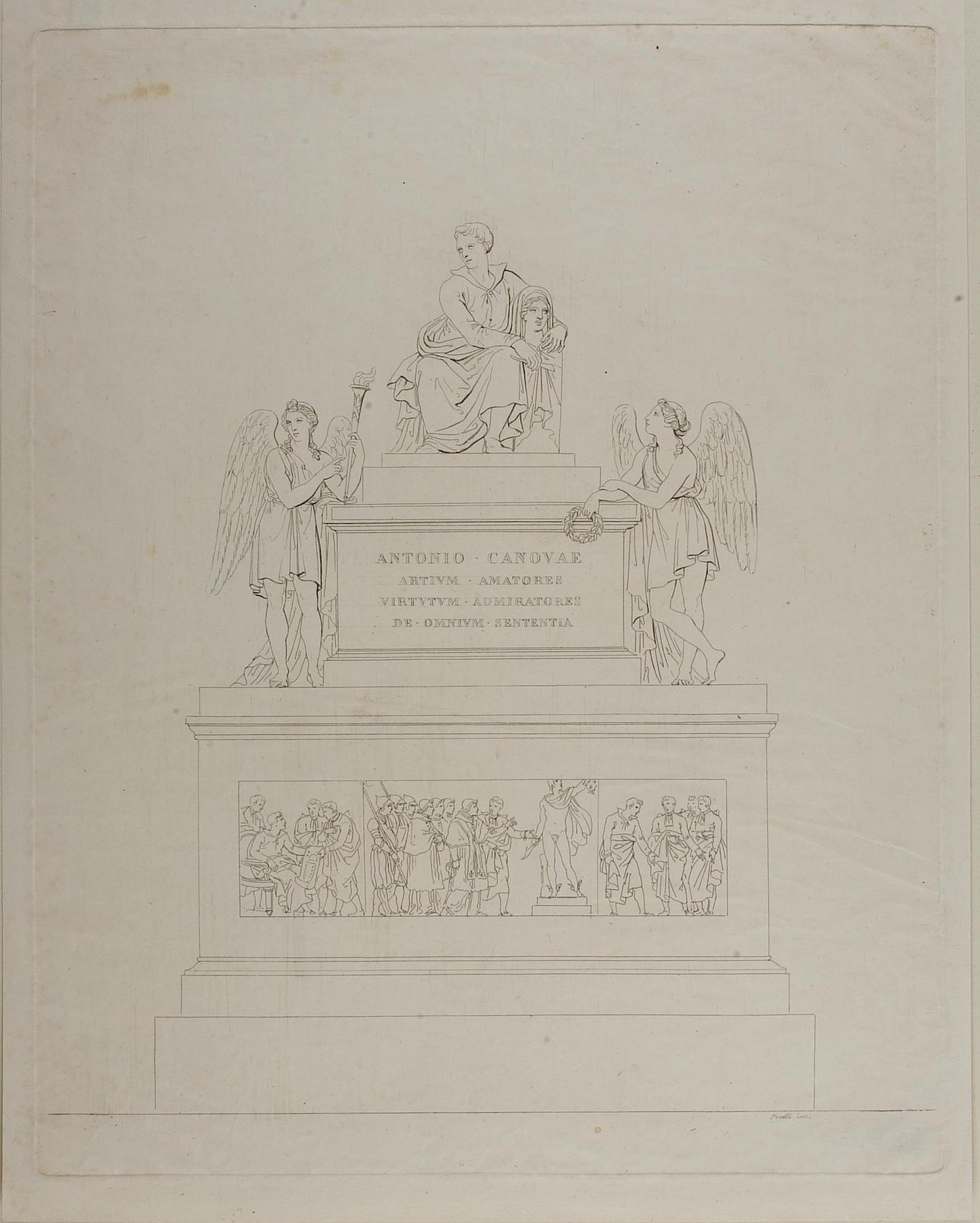 Monument over Antonio Canova, udkast, E957