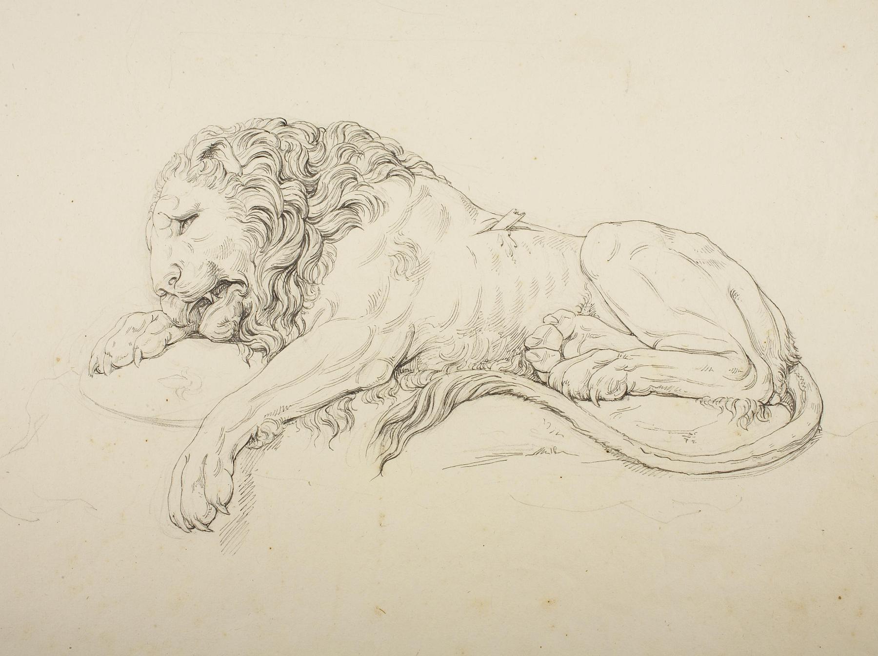 Dying Lion (The Lucerne Lion), D459