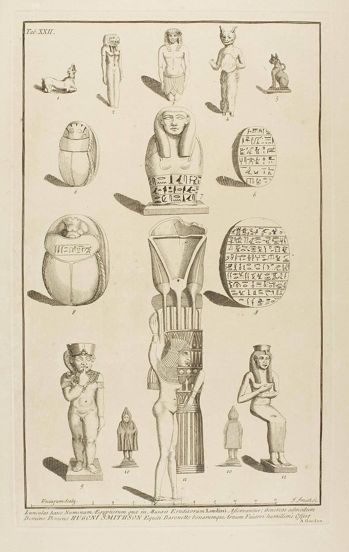 Female and male figures. Animal figures. Scarabs, E1391
