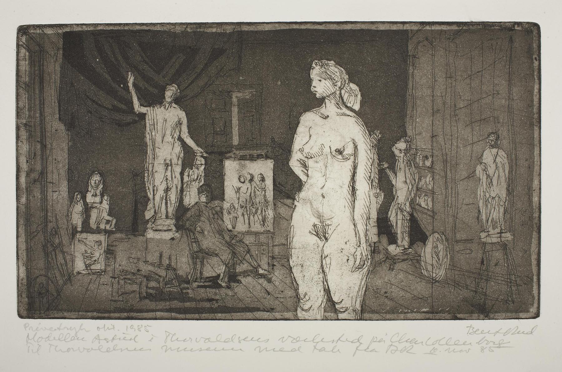 Modellen Astrid i Thorvaldsens atelier, E2331