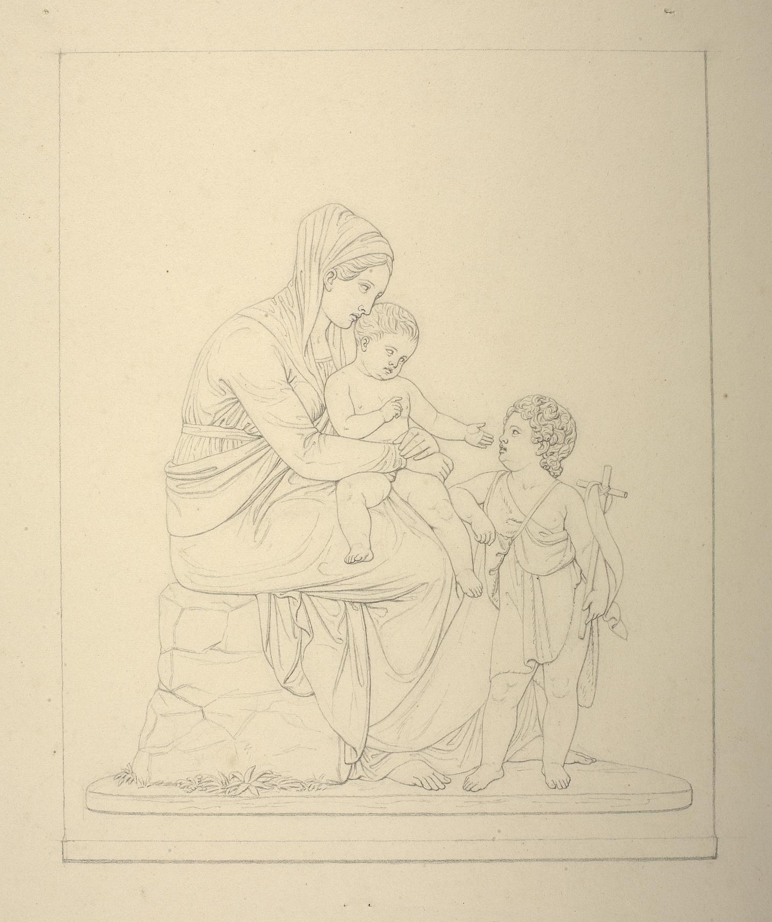 Mary with Jesus and John, D452