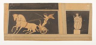 D1789 Cupid pulls up a pair of Horses. Muse