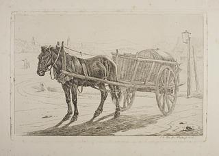 E678 Horse with Beer Cart