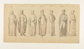 D1553 Male Costumes from Germany during the 1400's