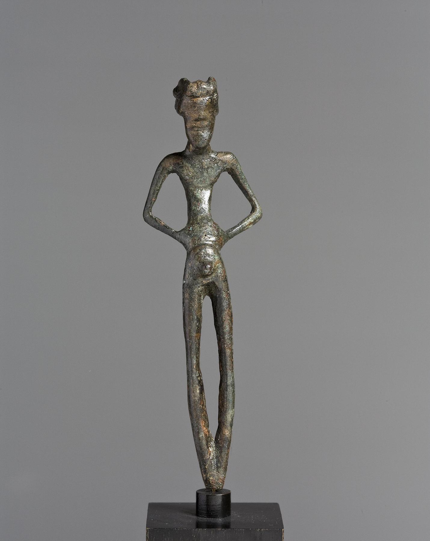 Handle from a ladle in the shape of Priapus, H2013