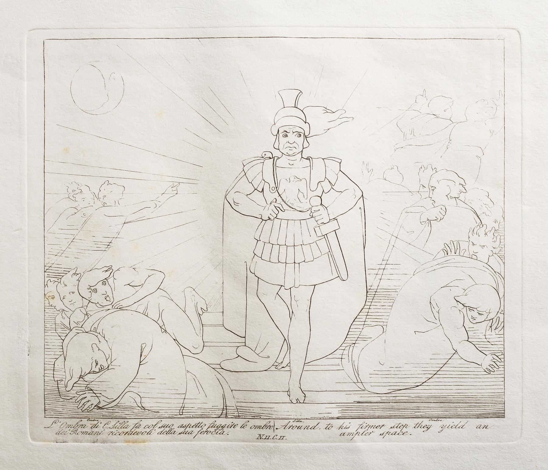 L'Ombra di C. Silla fa col suo aspetto fuggire le ombre dei Romani ricordevoli della sua ferocia, E555,11
