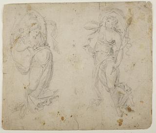 C833,4 Two hovering figures, one of them holding the Ephesian Diana