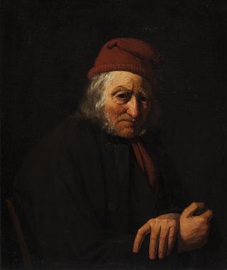 B248 Portrait of an Old Sailor with a Red Cap