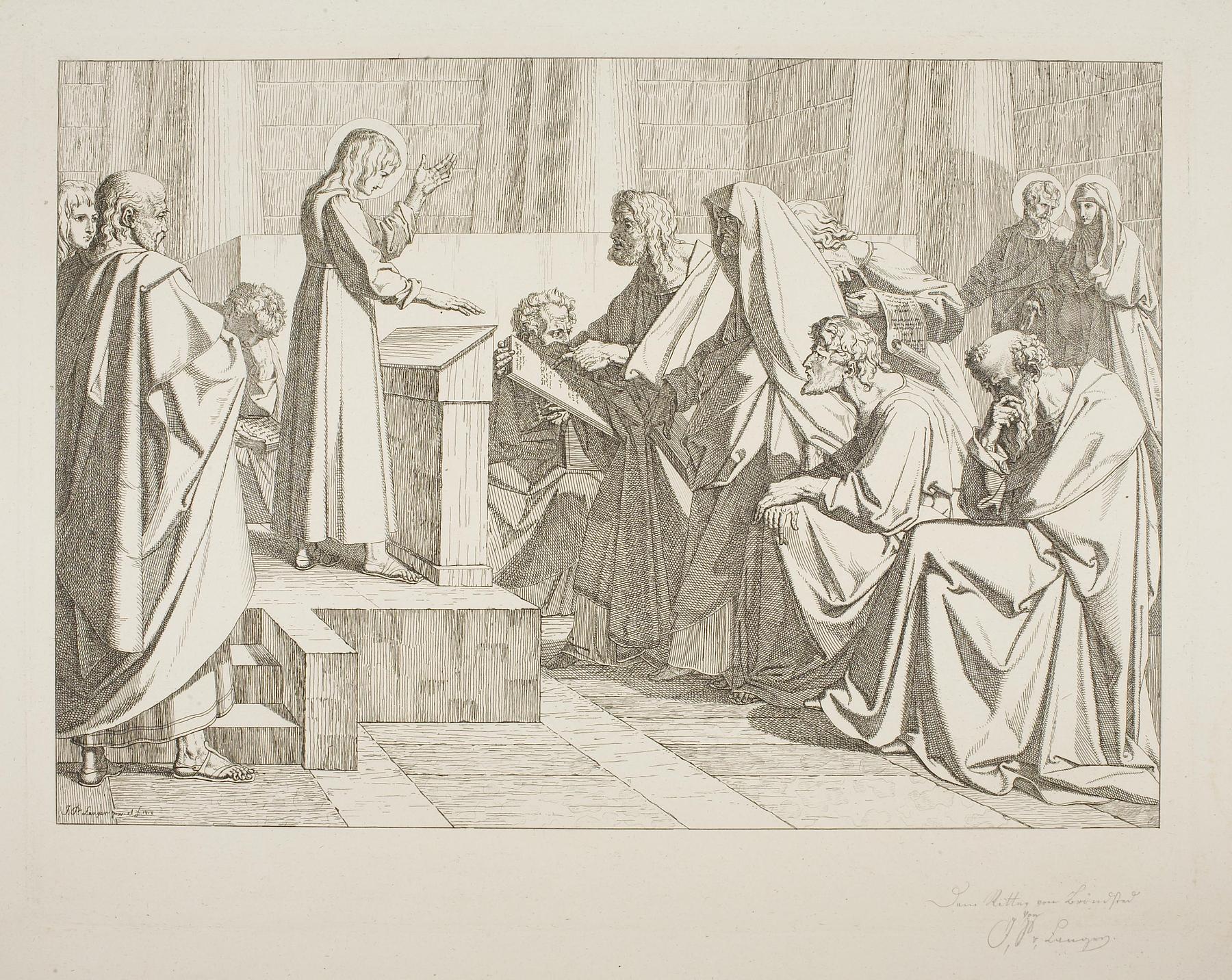 Den tolvårige Jesus i templet, E809