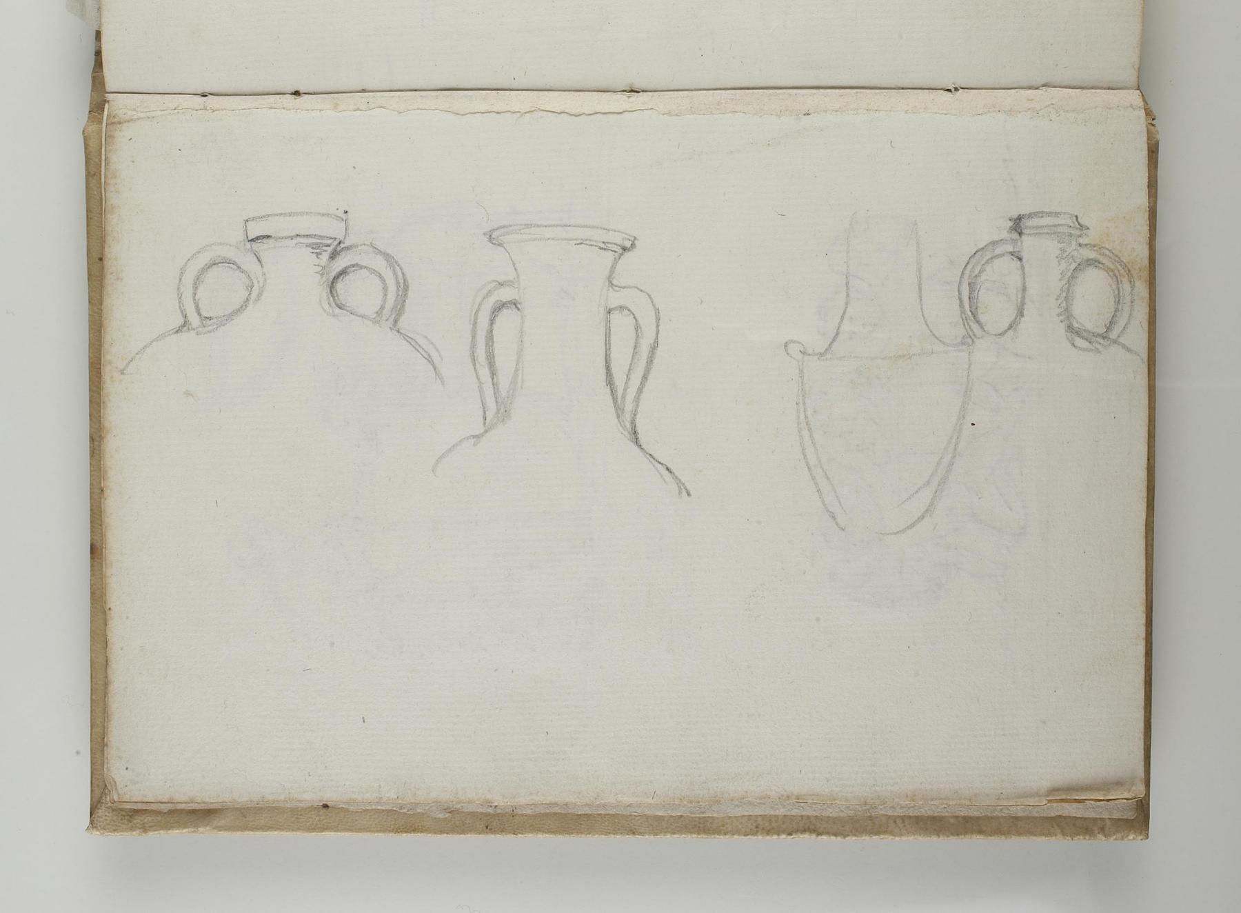 Necks and handles of ancient vases, C563,8v