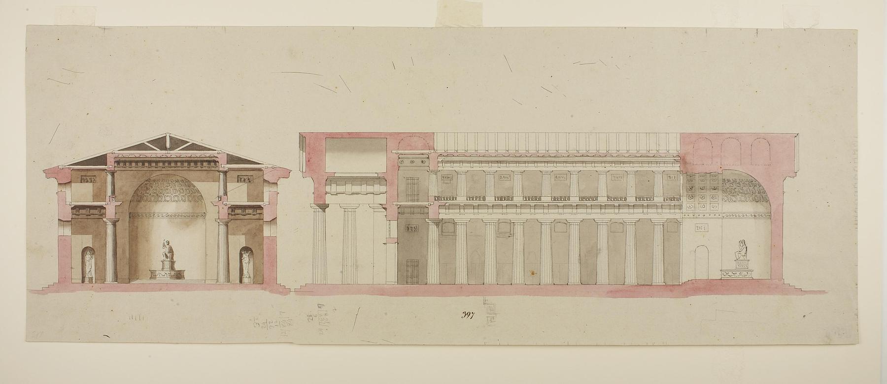 Church, Cross Section and Longitudinal Section, D885