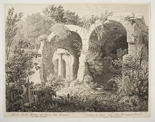 E396 Ruins of the Baths in Cicero's Villa Formiana