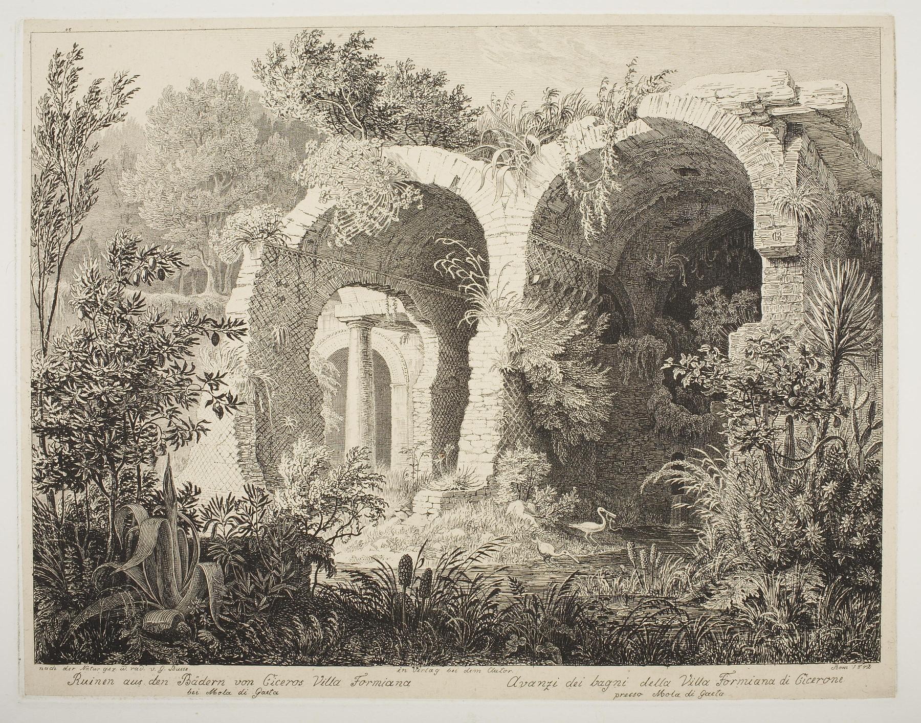 Ruiner af badene i Ciceros Villa Formiana, E396