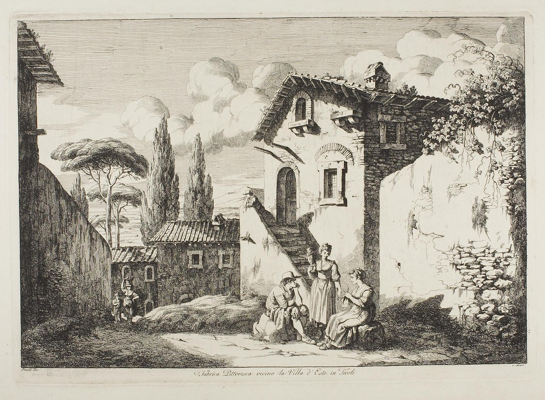 Pittoresk bygning nær Villa d'Este i Tivoli, E969