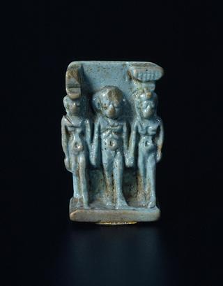 H63 Amulet with Isis, Horus, and Nephthys
