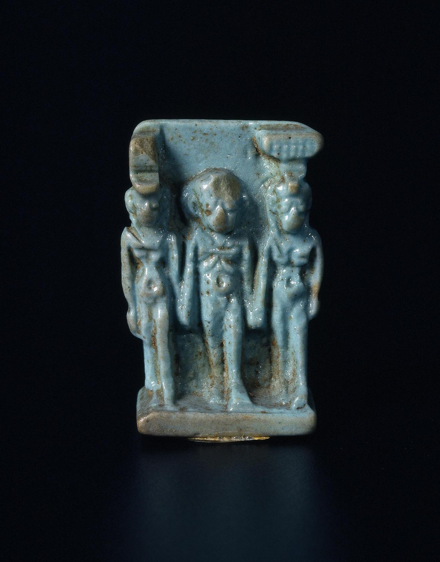 Amulet with Isis, Horus, and Nephthys, H63