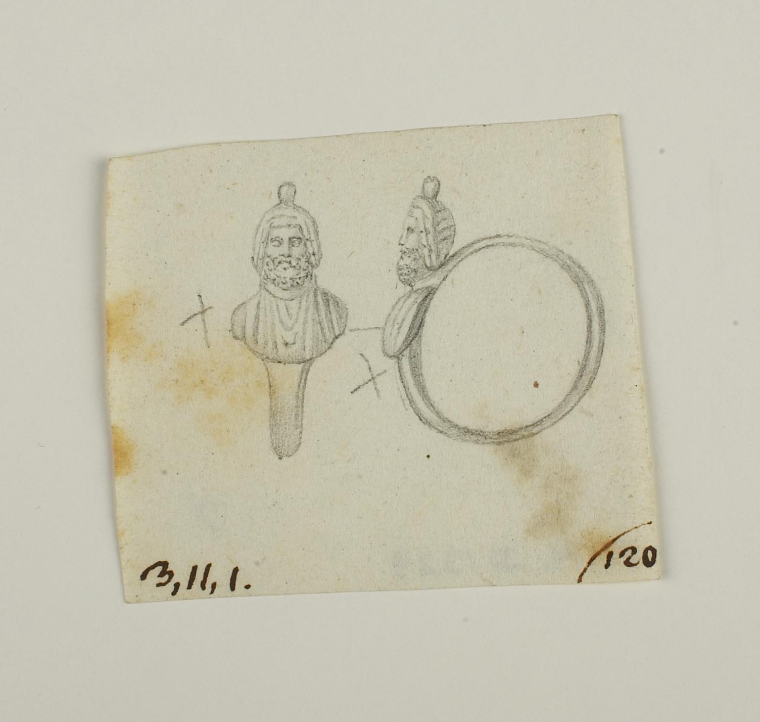 Serapisbuste. Ring med Serapisbuste, D1339