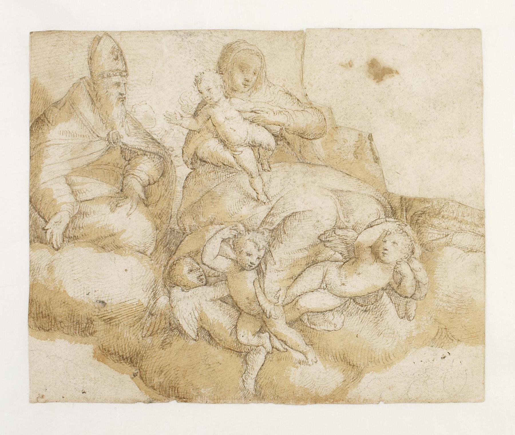 Mary and Child surrouned by Angels, D468,0r
