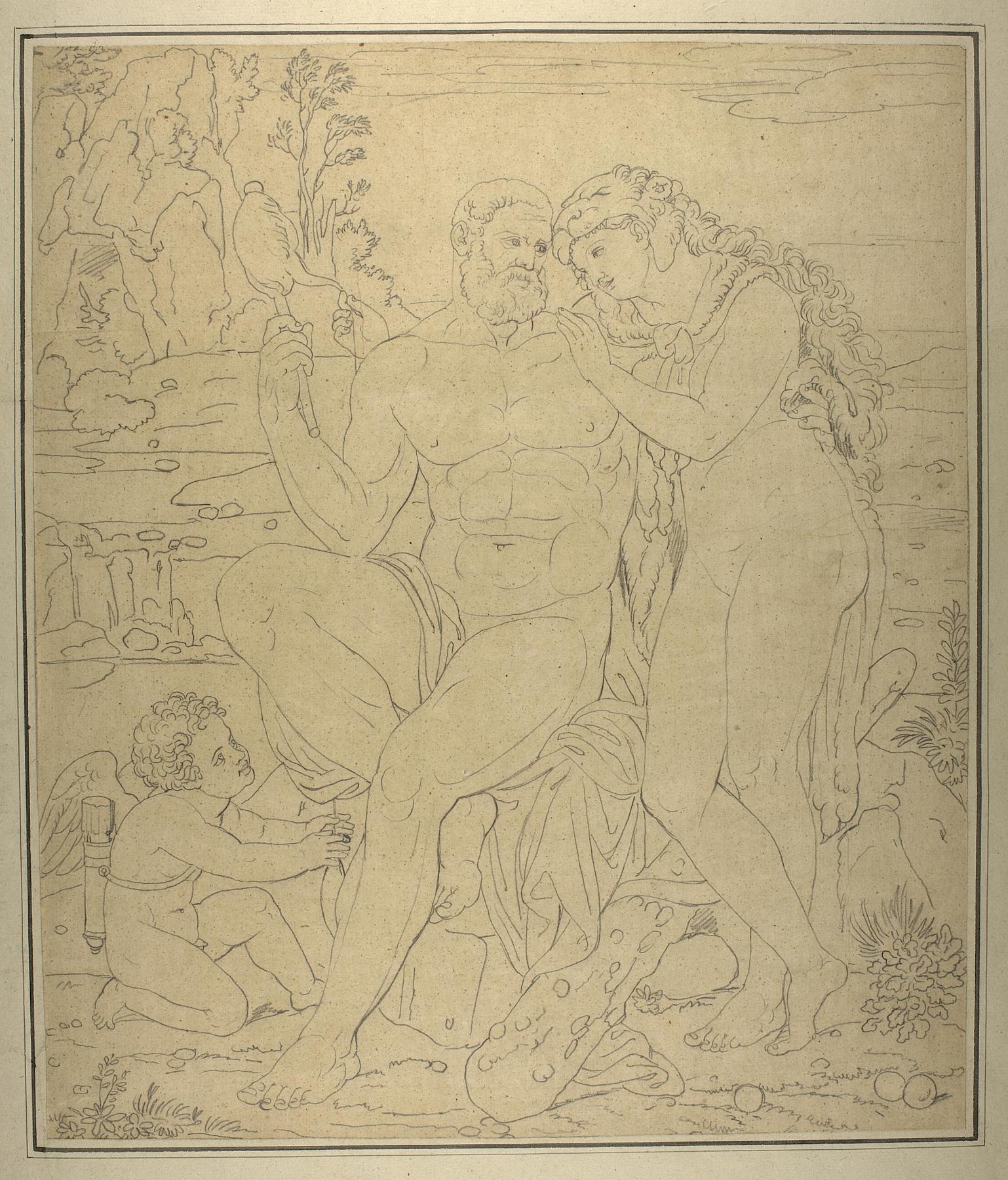 Hercules, Omphale, and Cupid, D1125