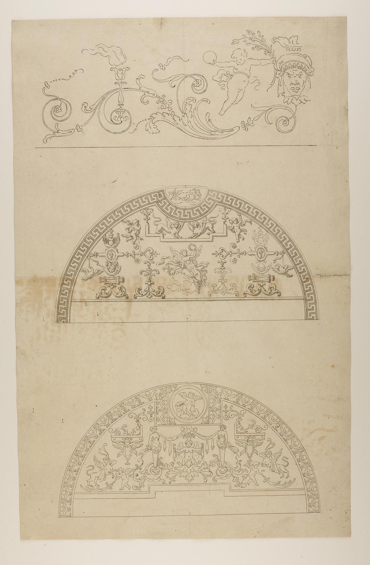 Arkitektoniske ornamenter i renaissance stil, D911