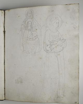 D1587,15 Mary, Child and Saint Anne. Angel