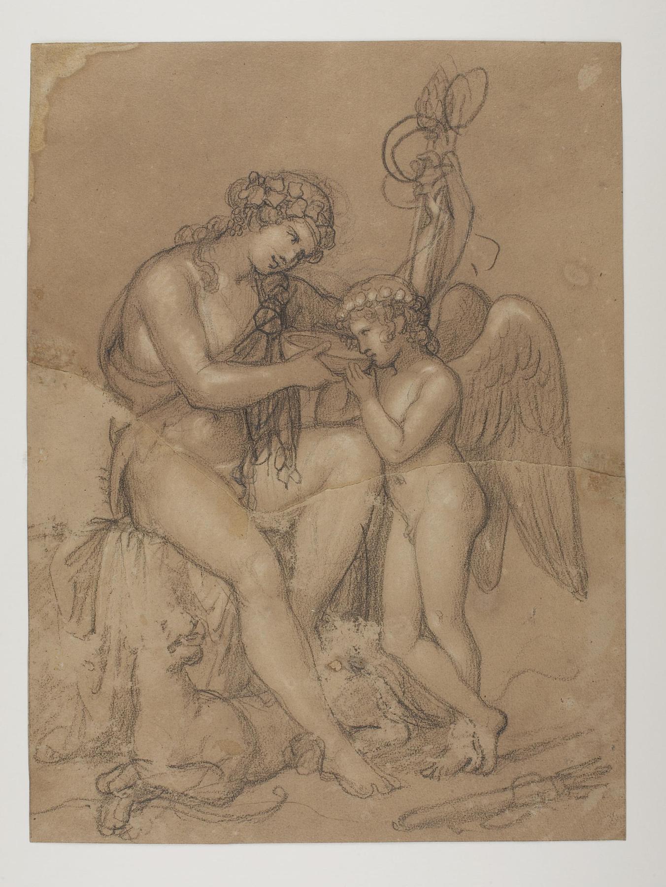 Cupid Drinking from Bacchus's Cup, C519r
