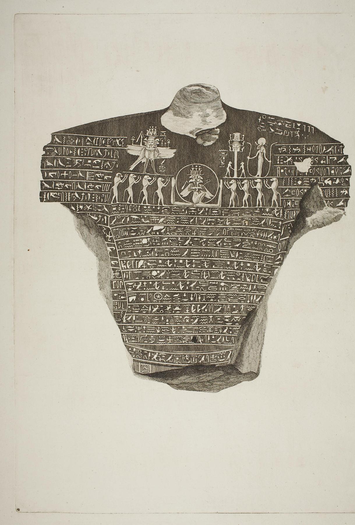 Statue with hieroglyphs, E1417