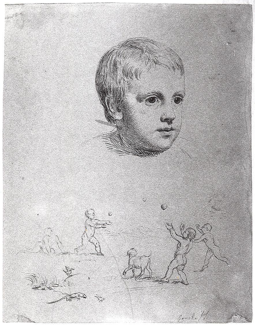 Child's head, Thorvald Nicolai Thiele, Nysø153