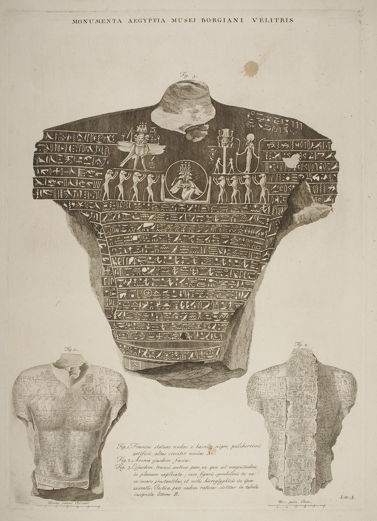 Statue with hieroglyphs, E1416