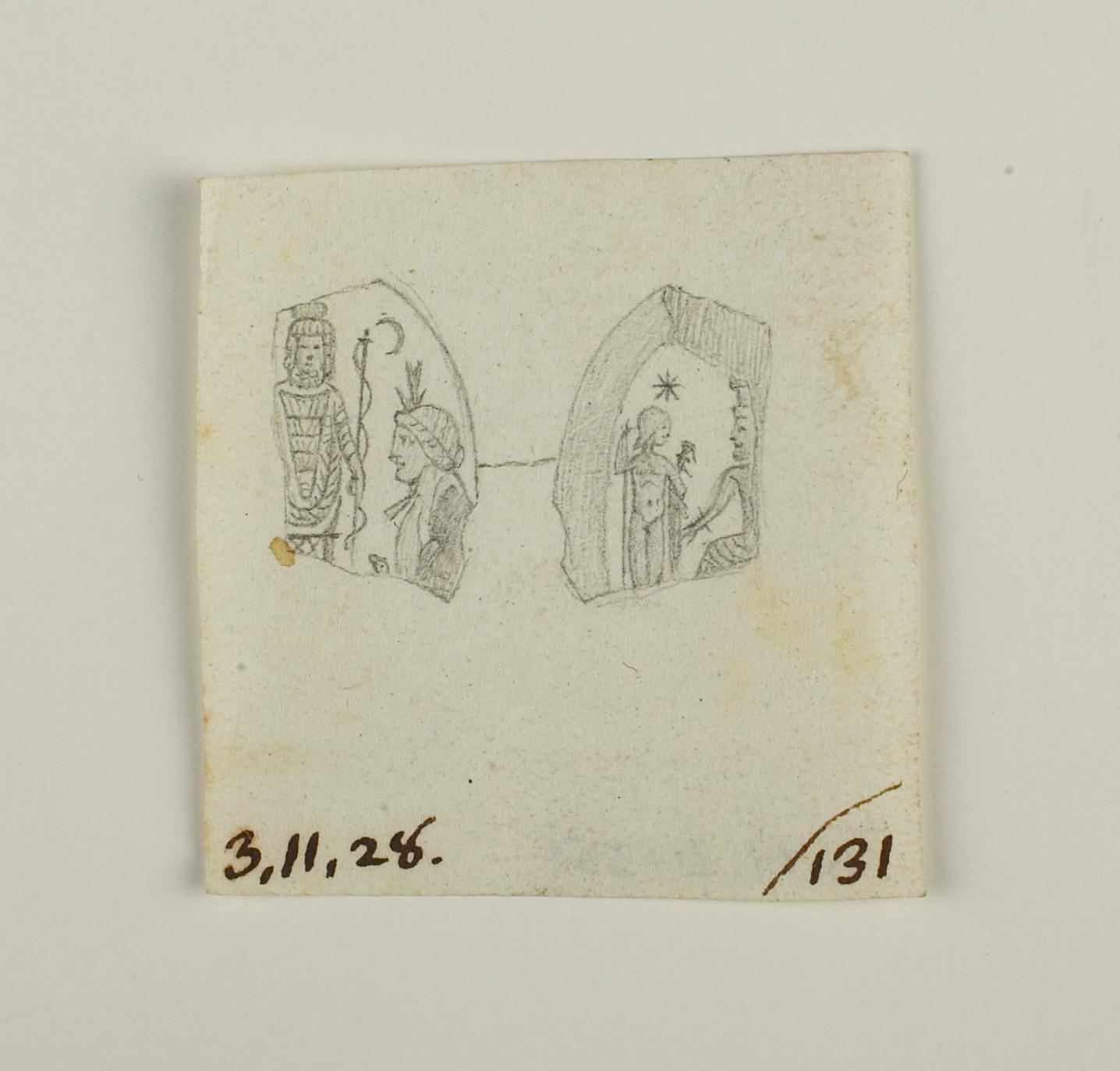 Two figures. Two figures, D1351