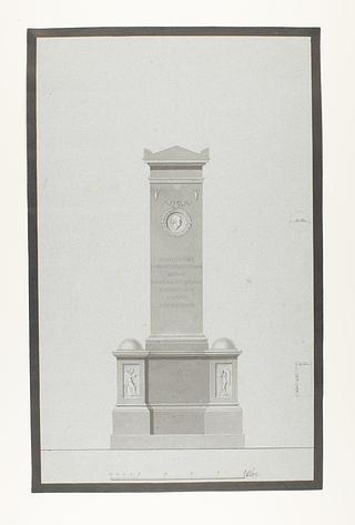 D1573 Monument to Nicolai Abildgaard (?), Elevation
