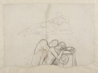 C183r Two sketches for sepulchral monuments